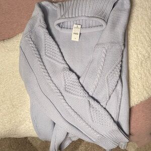 Brand New Cotton Cable Sleeve Rollneck Sweater. Haven Brand. Size M! Retail $90
